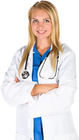 Confident Female Physician PNG image