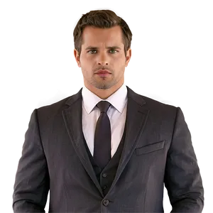 Confident Man In Suit Png 06262024 PNG image