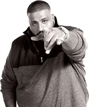 Confident Man Pointingat Camera PNG