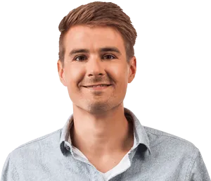 Confident Man Portrait PNG