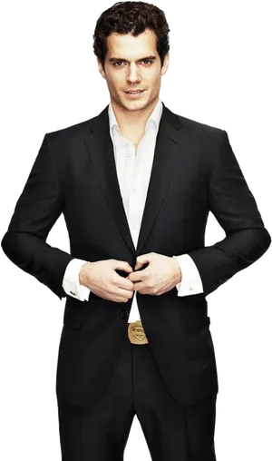 Confident Manin Suit PNG image