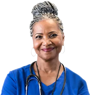 Confident Medical Professional Portrait PNG