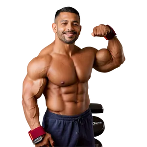 Confident Muscle Man Png Imi PNG image