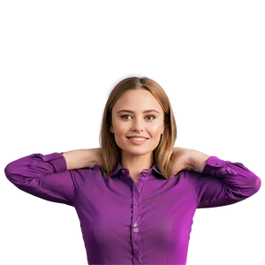 Confident Woman Pose PNG Olm61