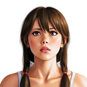 Confused Anime Face Png 06122024 PNG image