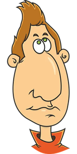Confused Cartoon Character