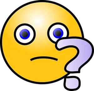 Confused Emojiwith Question Mark PNG image