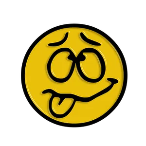 Confused Smiley Face Graphic PNG image