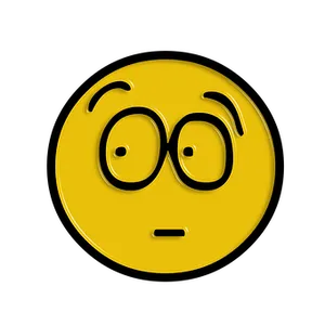 Confused Yellow Emoji
