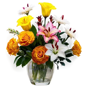Congratulations Flowers In Vase PNG Ylf64 PNG