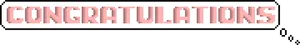 Congratulations Pixelated Text Banner PNG image