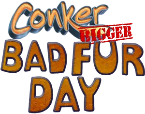 Conker Bad Fur Day Logo PNG image