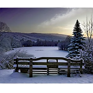 Connecticut Winter Scene Png 06202024 PNG image