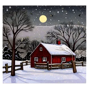 Connecticut Winter Scene PNG 69
