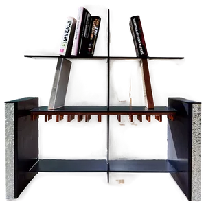 Console Bookshelf PNG 34