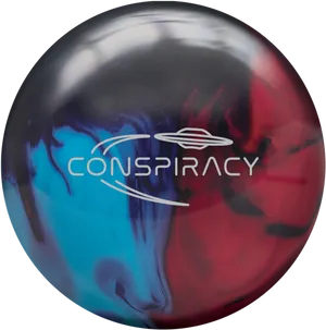 Conspiracy Bowling Ball Design PNG image