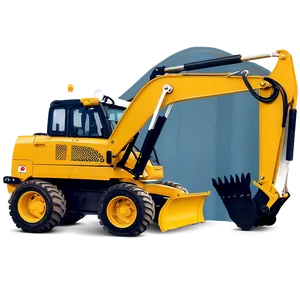 Construction Site Backhoe PNG 06272024 PNG