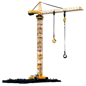 Construction Site Crane Sunset PNG 33