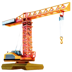 Construction Site Crane Sunset PNG 42 PNG
