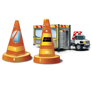 Construction Site Night PNG 24