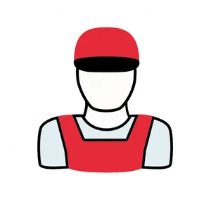 Construction Worker Avatar Icon PNG image