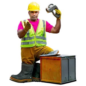 Construction Worker Break PNG Sru PNG