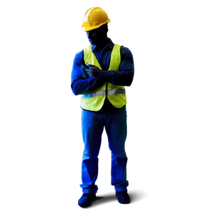Construction Worker Silhouette PNG 98