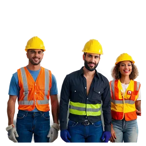 Construction Worker Team PNG Mll64 PNG