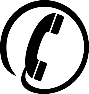 Contact Icon Black Background PNG