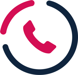 Contact Icon Red Phone Graphic PNG image