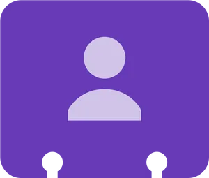 Contact Profile Icon Purple Background PNG image