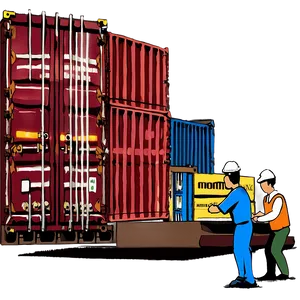 Container Loading Procedures Png Gor PNG image