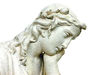 Contemplative Angel Statue