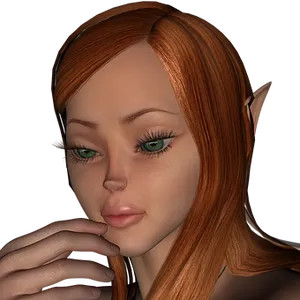 Contemplative Elf Portrait