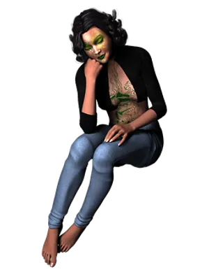 Contemplative_ Fantasy_ Figure