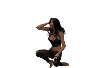 Contemplative_ Female_3 D_ Model