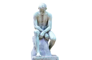 Contemplative Figure Statue