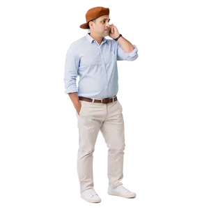 Contemplative Intellectual Man PNG Pww PNG