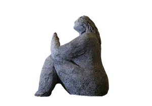 Contemplative Stone Sculpture
