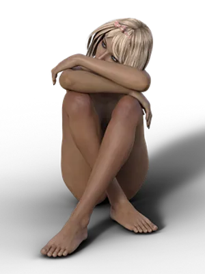 Contemplative3 D Rendered Female