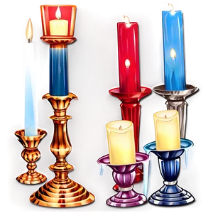 Contemporary Candlestick Style PNG Dlu99 PNG