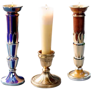 Contemporary Candlestick Style PNG Pux50 PNG