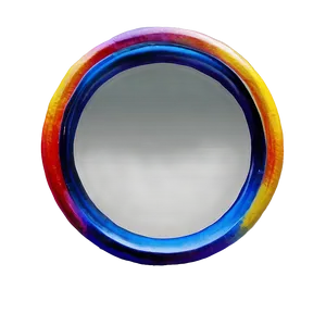 Contemporary Circle Mirror PNG Vfh