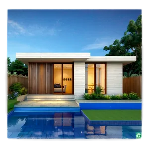 Contemporary Cottage Design Png 06202024 PNG image