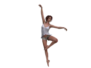 Contemporary Dancer Pose