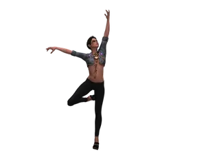 Contemporary Dancerin Motion