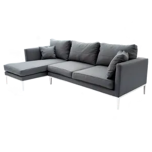 Contemporary L-shaped Couch Png Fiv PNG image