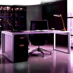 Contemporary Office Desk PNG One