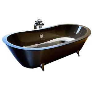 Contemporary Oval Bathtub PNG Pcu57