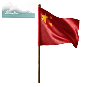 Contemporary Red Flag Style PNG Tap PNG